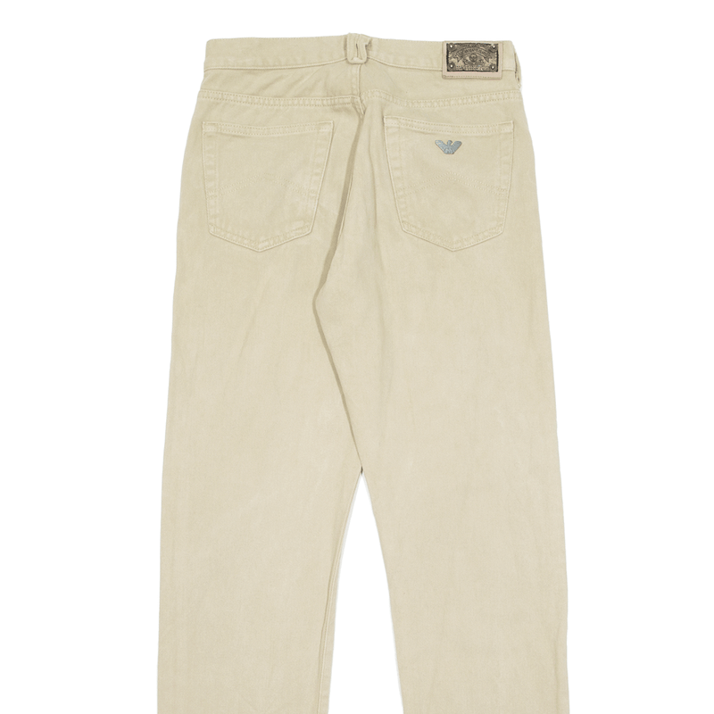 ARMANI Junior Jeans Beige Denim Regular Straight Boys W26 L30