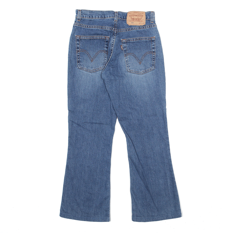LEVI'S 525 Jeans Blue Denim Regular Bootcut Stone Wash Womens W27 L26