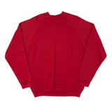 FRUIT OF THE LOOM Plain Red Sweatshirt Mens XL