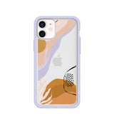 Clear Abstract Dunes iPhone 12 Mini Case With Lavender Ridge