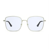 The Atrium Blue Light Glasses in Matte Gold with Black Tips
