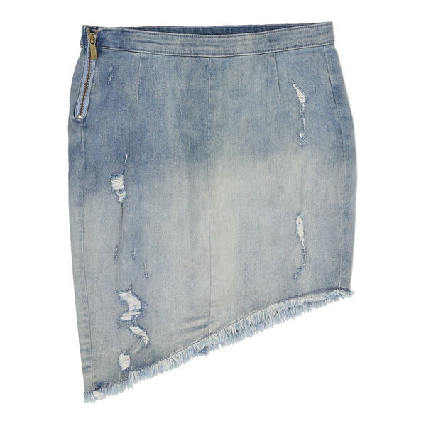 Unbranded Mini Denim Skirt - 29W UK 10 Blue Cotton