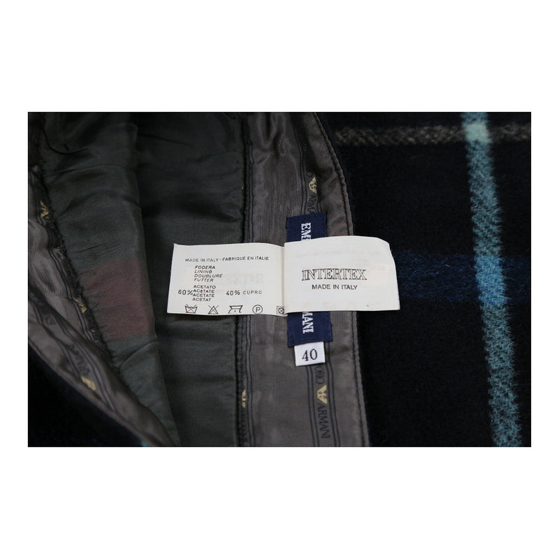 Emporio Armani Skirt - 26W UK 6 Blue Wool Blend
