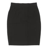 Les Copains Skirt - 28W UK 8 Black Cotton Blend