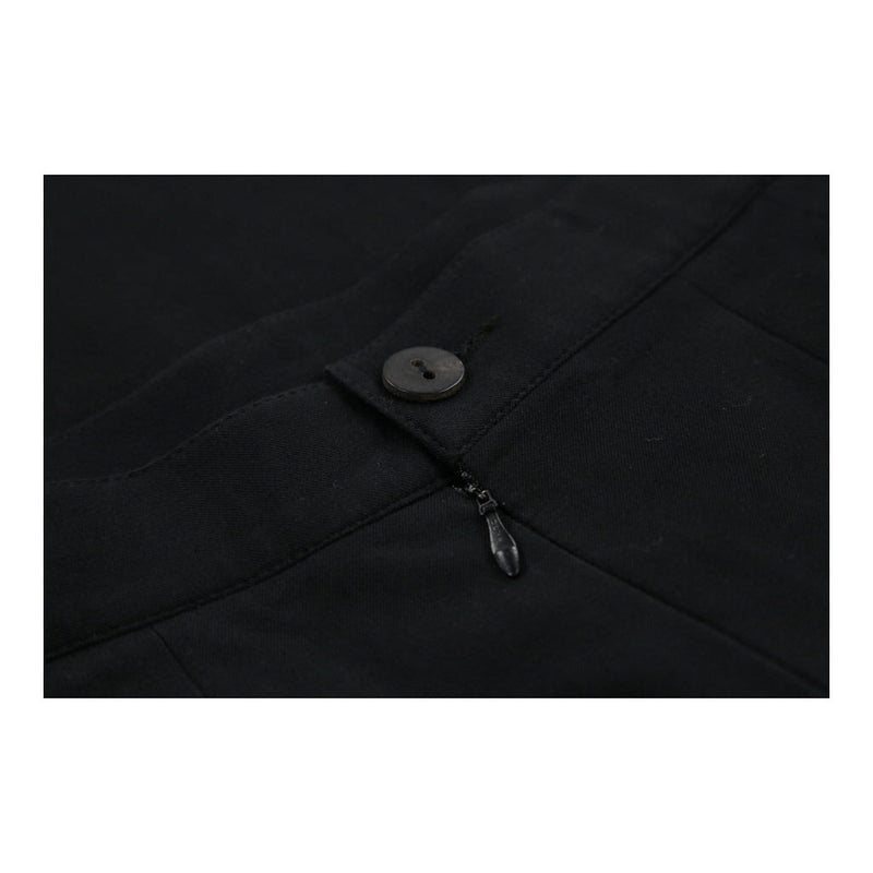 Les Copains Skirt - 28W UK 8 Black Cotton Blend