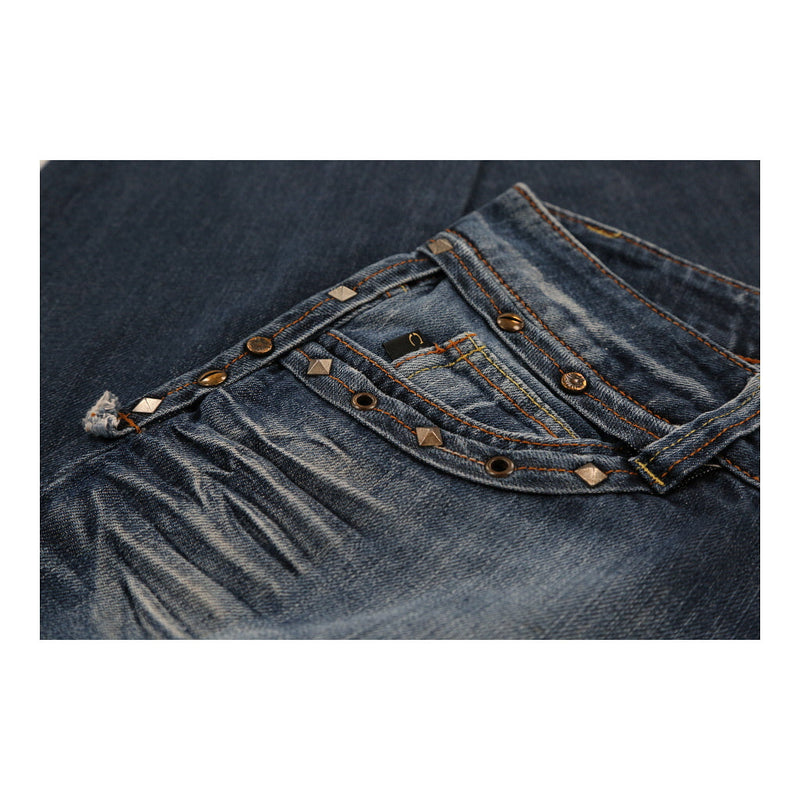 Just Cavalli Jeans - 33W UK 12 Blue Cotton Blend