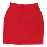 Conte Of Florence Mini Skirt - 26W UK 6 Red Cotton Blend