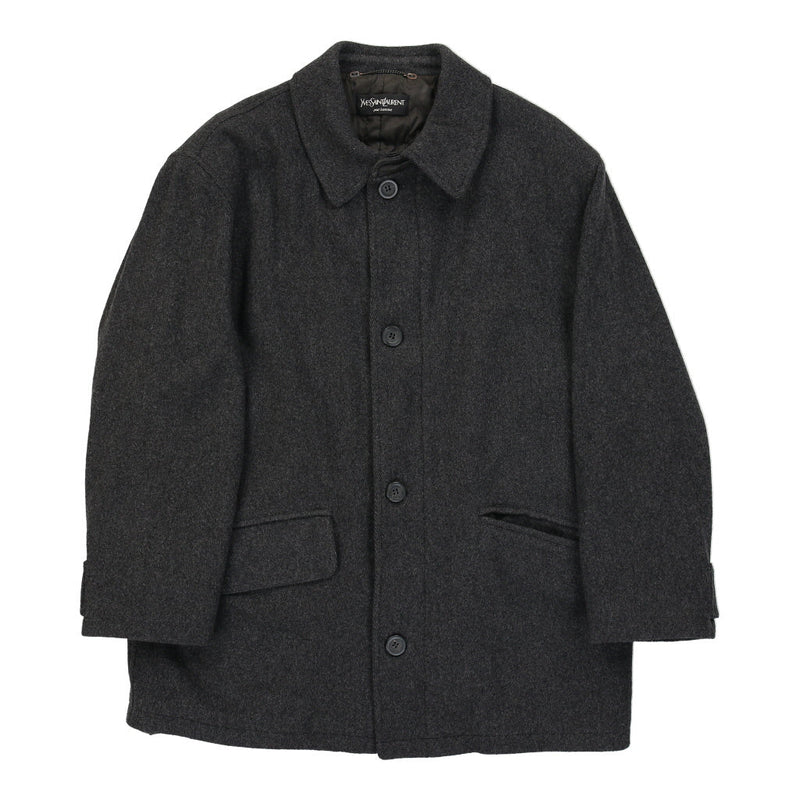 Yves Saint Laurent Coat - Large Grey Wool