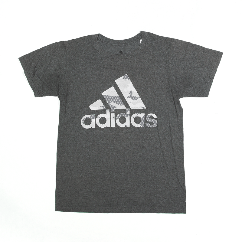 ADIDAS T-Shirt Grey Short Sleeve Mens S