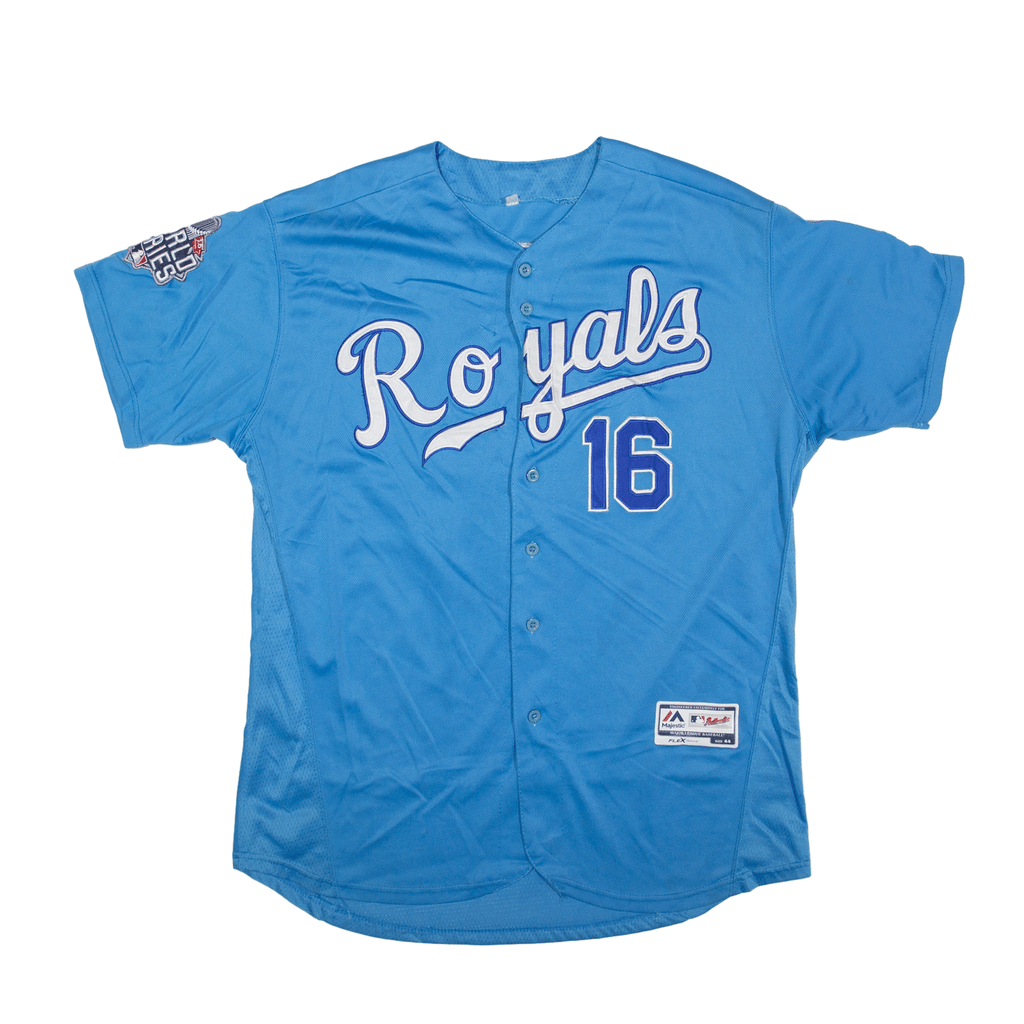 MLB Kansas City Royals Boys' White Pinstripe Pullover Jersey - XS