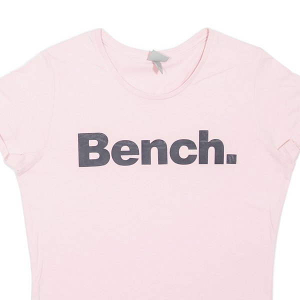BENCH T-Shirt Pink Short Sleeve Womens UK 12
