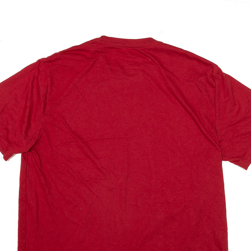 GEORGE T-Shirt Red Short Sleeve Mens L