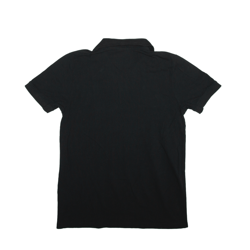 KAPPA Polo Shirt Black Short Sleeve Mens L