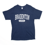 ANVIL Bradenton Florida Blue USA Short Sleeve T-Shirt Mens L