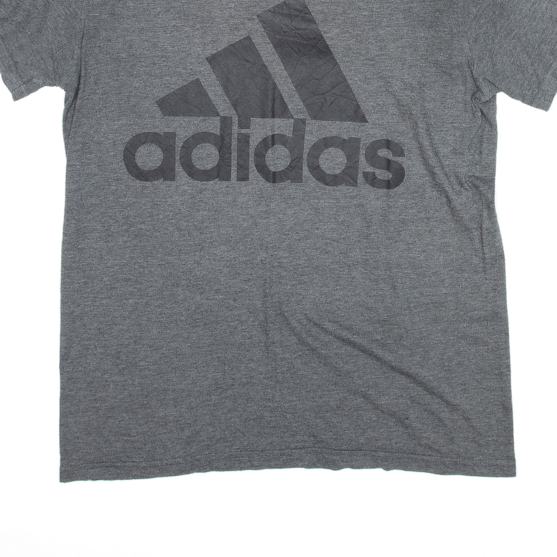 ADIDAS Sports Grey Short Sleeve T-Shirt Mens S