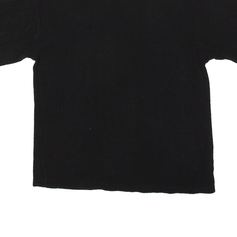 & OTHER STORIES Towelling Relaxed Fit T-Shirt Black Short Sleeve Womens S