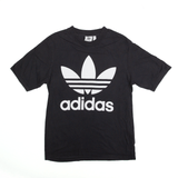 ADIDAS T-Shirt Black Short Sleeve Mens S