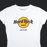 HARD ROCK CAFE Cologne White Short Sleeve T-Shirt Womens S