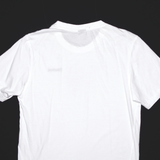 REEBOK Sports White Short Sleeve T-Shirt Mens S