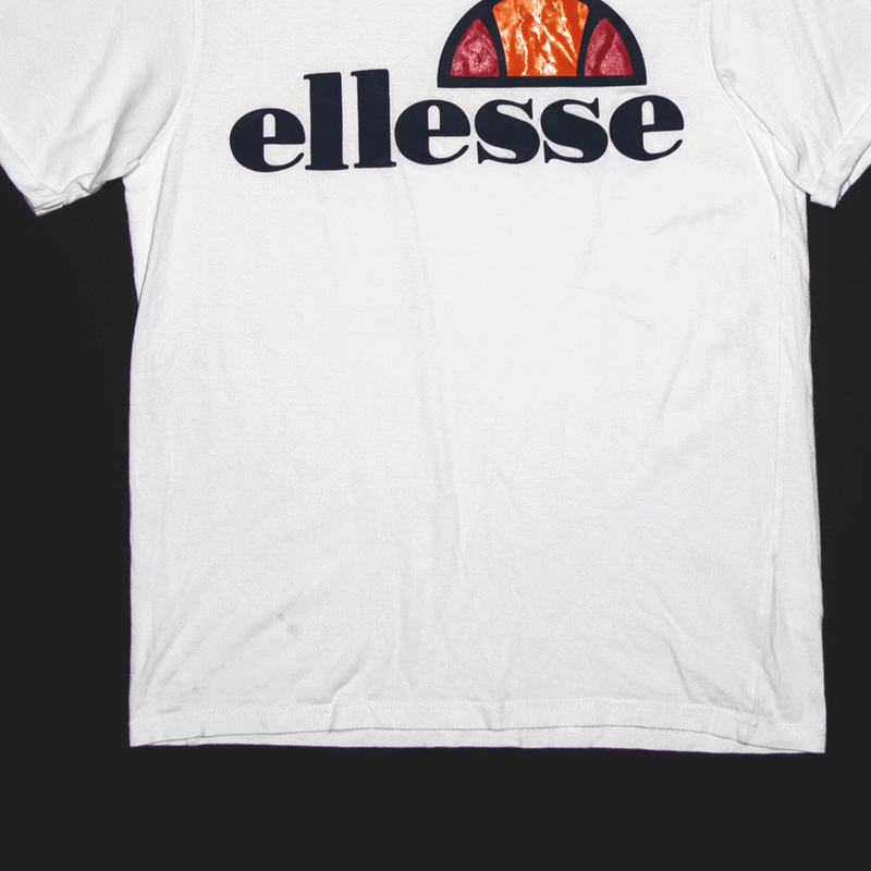 ELLESSE Sports White Short Sleeve T-Shirt Mens XS