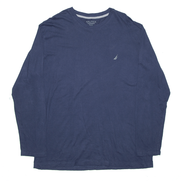 NAUTICA Sleepwear Blue Long Sleeve T-Shirt Mens XL