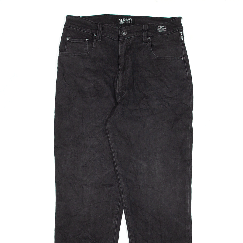 VERSACE Jeans Black Denim Slim Straight Mens W29 L26