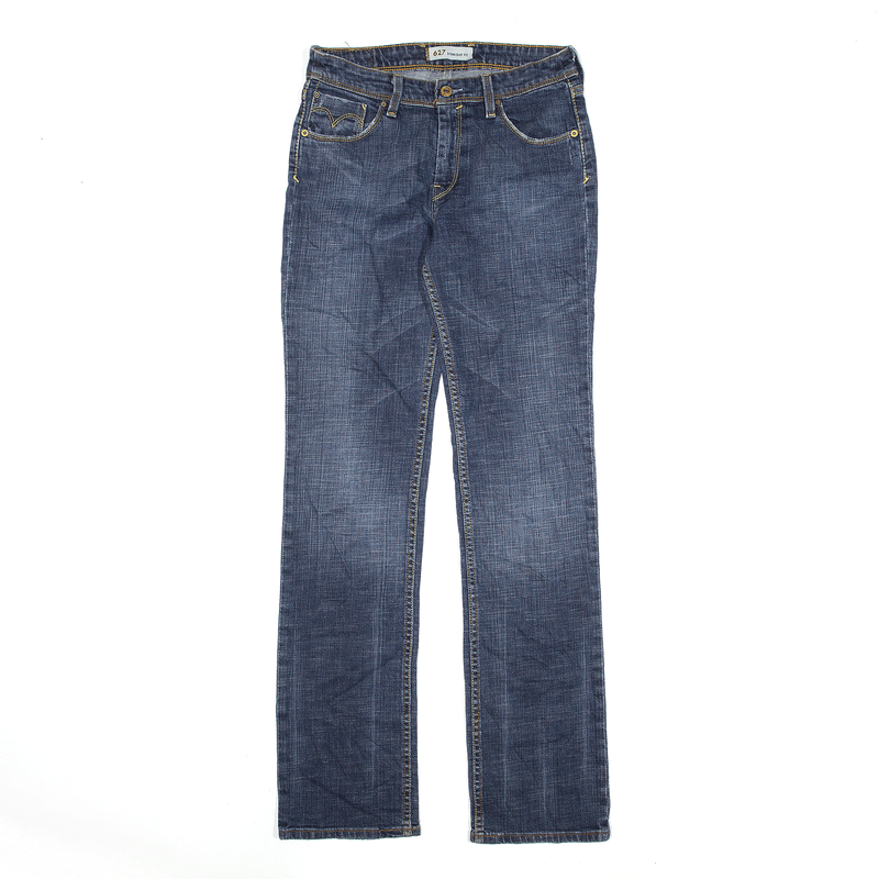 LEVI'S 627 Jeans Blue Denim Regular Straight Womens W29 L34