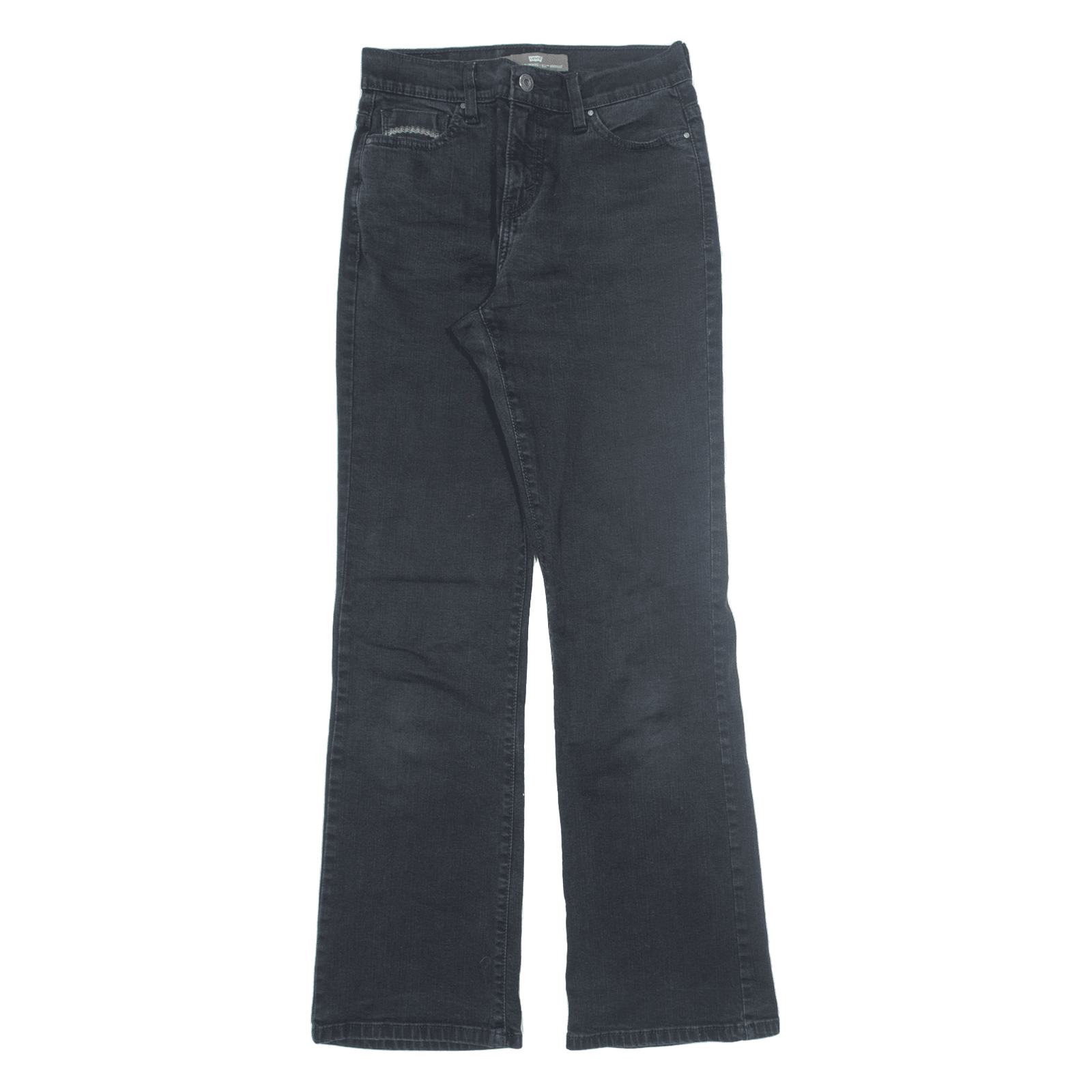 LEVI'S 512 Jeans Black Denim Slim Bootcut Womens W26 L32