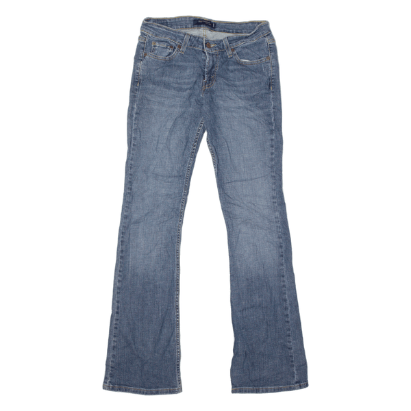 LEVI'S Superlow 518 Jeans Blue Denim Slim Bootcut Stone Wash Womens W28 L33