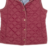 GANT Womens Quilted Gilet Maroon M