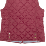 GANT Womens Quilted Gilet Maroon M