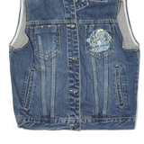 WHOLE HAUSS The Smurfs Smurfette Gilet Blue Denim Womens S