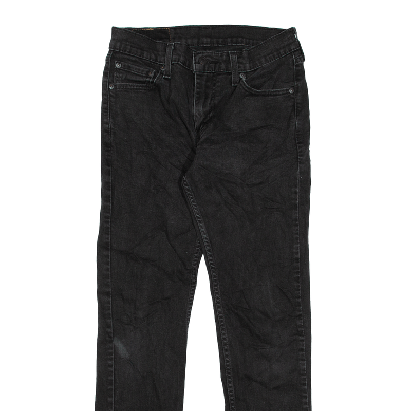 LEVI'S 511 Jeans Black Denim Slim Straight Mens W27 L32