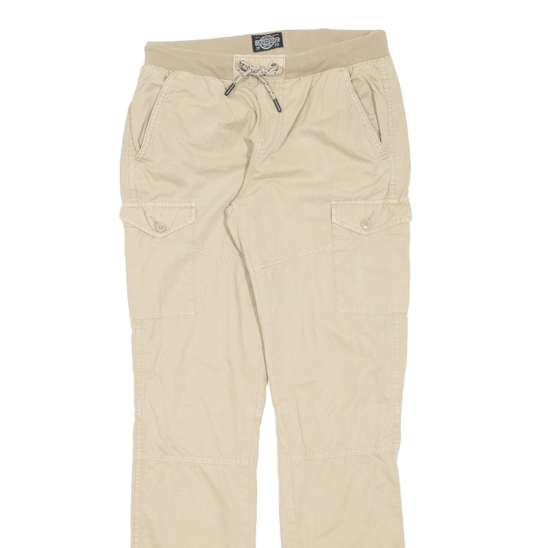 SKATE NATION Cargo Boys Trousers Beige Slim Tapered W30 L32