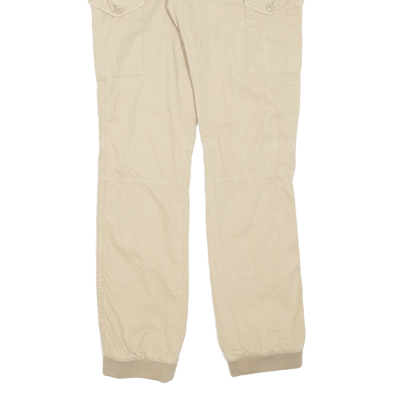 SKATE NATION Cargo Boys Trousers Beige Slim Tapered W30 L32