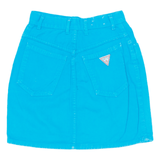 GUESS Short Mini Skirt Blue Denim Womens XS