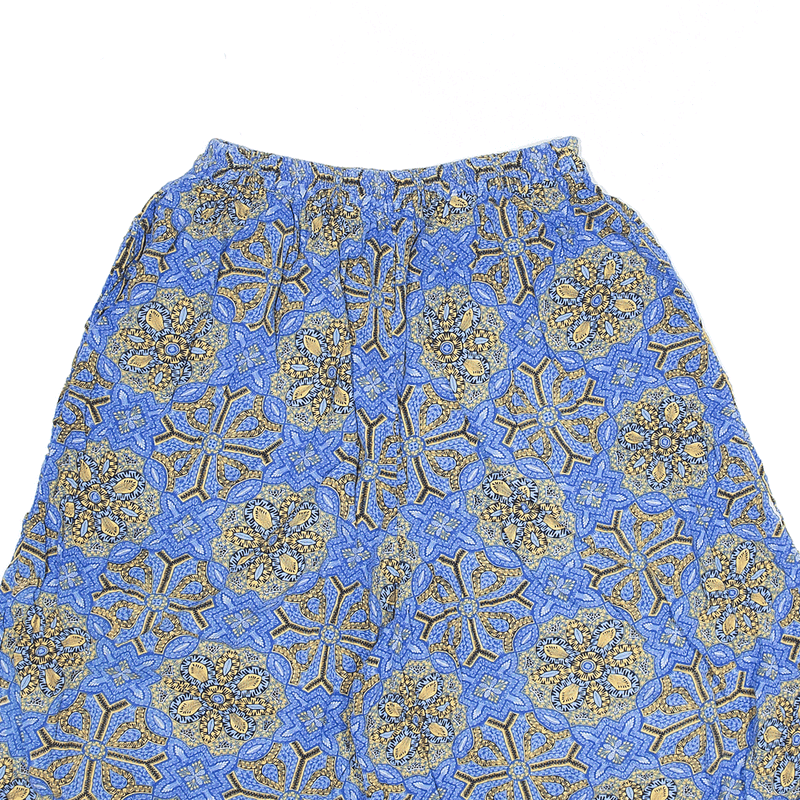 Shorts Blue 90s Regular Crazy Pattern Casual Womens XS W21