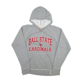RUSSELL ATHLETIC Ball State Cardinals USA Hoodie Grey Pullover Mens S