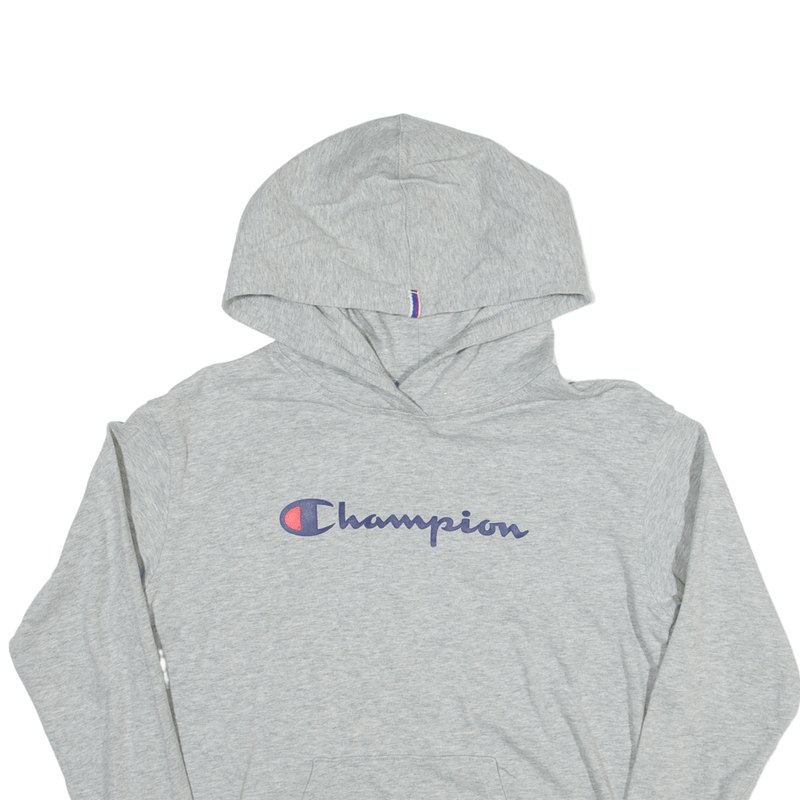 CHAMPION Hoodie Grey Pullover Mens S