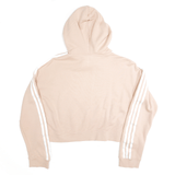 ADIDAS Embroidered Pink Pullover Relaxed Hoodie Womens XS