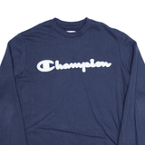 CHAMPION Elite Navy Blue Sweatshirt Mens S