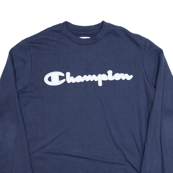 CHAMPION Elite Navy Blue Sweatshirt Mens S