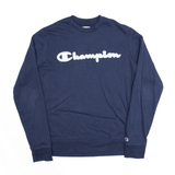 CHAMPION Elite Navy Blue Sweatshirt Mens S