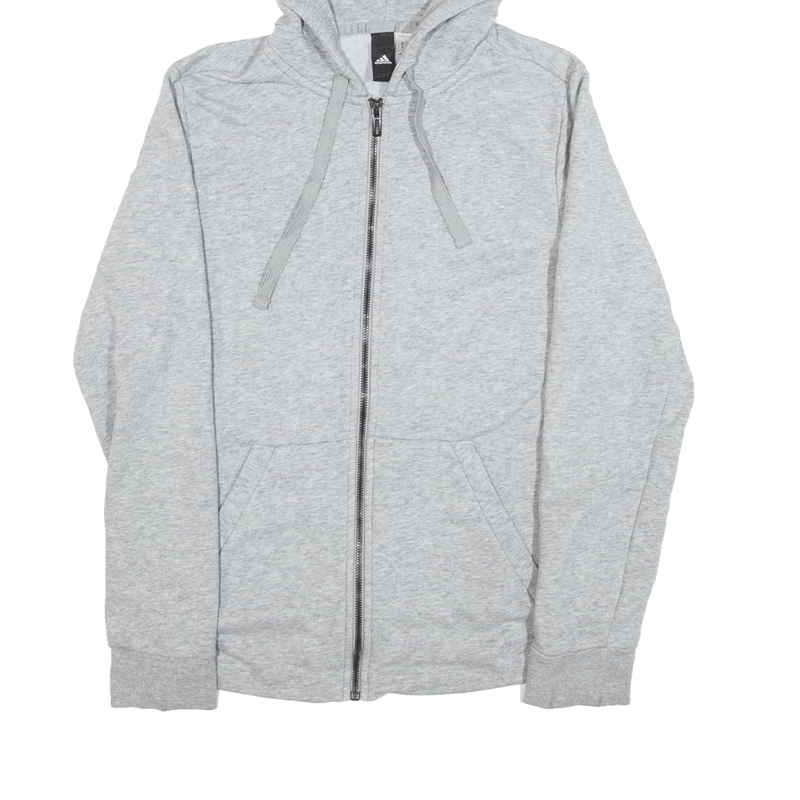 ADIDAS Hoodie Grey Full Zip Womens S