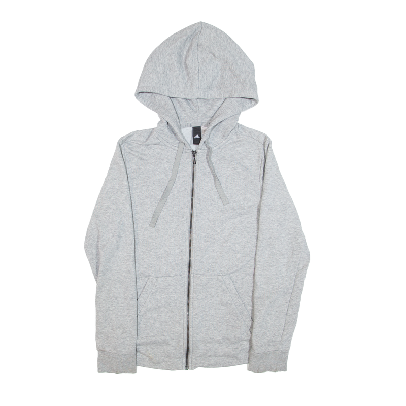 ADIDAS Hoodie Grey Full Zip Womens S