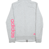 ADIDAS Hoodie Grey Full Zip Womens S