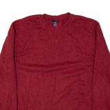 JOE BOXER Sweatshirt Maroon Crew Neck Mens M