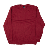 JOE BOXER Sweatshirt Maroon Crew Neck Mens M