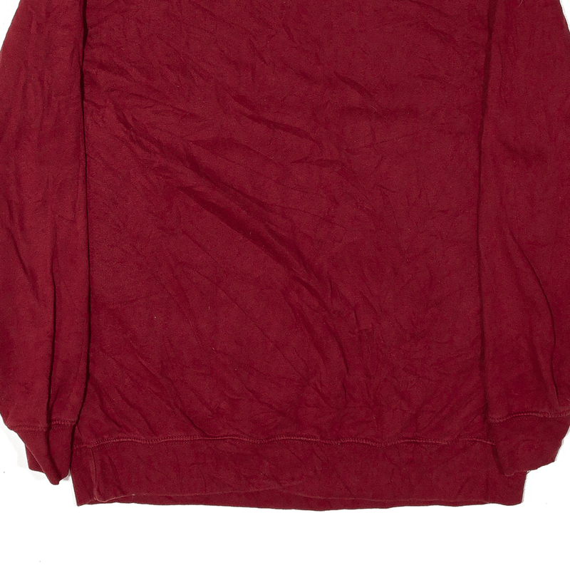 JOE BOXER Sweatshirt Maroon Crew Neck Mens M