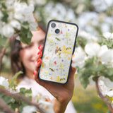 Clear Sweet Bees iPhone 6/6s/7/8/SE Case With Black Ridge